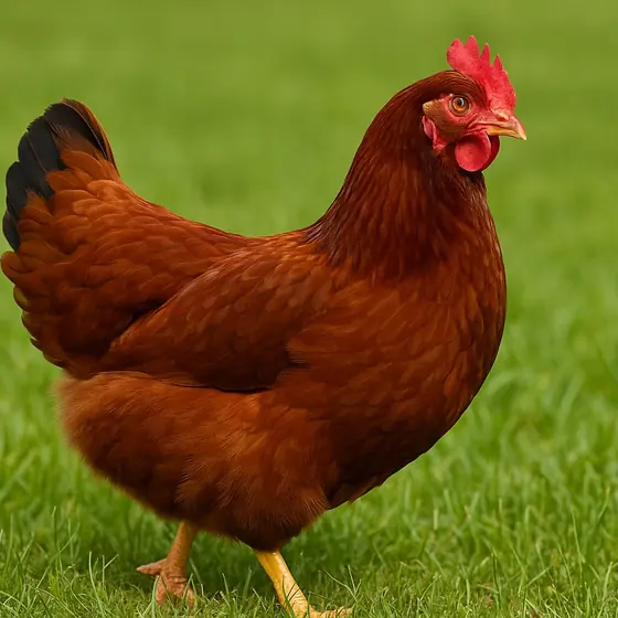 Rhode Island Red hen